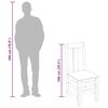 vidaXL Dining Chairs 6 pcs Solid Wood