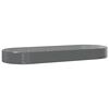 vidaXL Garden Raised Bed Galvanised Steel 373x140x36 cm Grey