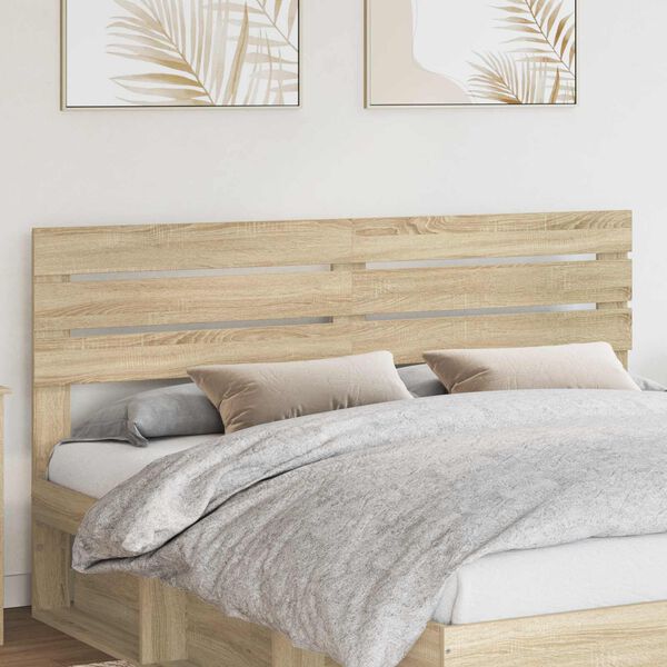 vidaXL Headboard Sonoma Oak 200 cm Engineered wood