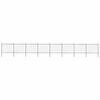 vidaXL Garden Fence with Spear Top Steel 1339x150 cm Black