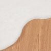 vidaXL Faux Rabbit Fur Rug Olite White 50 x 80 cm Polyester