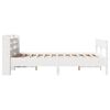 vidaXL Bed Frame without Mattress White 135x190 cm Double Solid Wood Pine