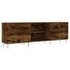vidaXL TV Cabinet | Smoked oak | Engineered wood and iron | Large | TV Cabinet