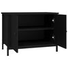vidaXL TV Cabinet with Doors Black 60x35x45 cm Engineered Wood