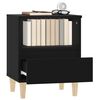 vidaXL Bedside Cabinets 2 pcs Black 40x35x50 cm
