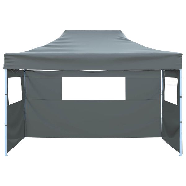vidaXL Party Tent Folding Anthracite 291 x 431 x 315 cm Oxford Fabric
