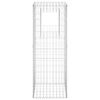 vidaXL Gabion Basket Post 50x50x140 cm Iron