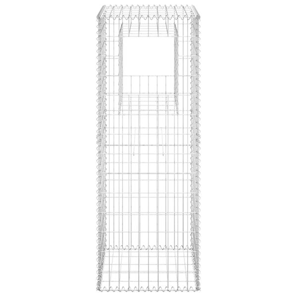 vidaXL Gabion Basket Post 50x50x140 cm Iron