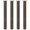 vidaXL Bar Table Legs 4 pcs Natural Steel 100-102 cm Steel
