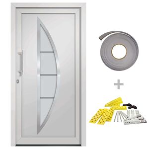 vidaXL Front Door White 88x200 cm
