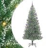 vidaXL Artificial Christmas Tree Snow Flocked with LED Light 210 cm