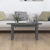 vidaXL Coffee Table Grey 80x40x35 cm Solid Wood Pine