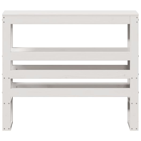 vidaXL Headboard with Shelves White 90 cm Solid Wood Pine