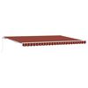 vidaXL Retractable Awning Orange and Brown 500 x 300 x 165 cm