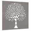 vidaXL Garden Wall Decoration 55x55 cm Corten Steel Tree Design