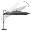 vidaXL Umbrella Anthracite 284 x 286x 270 cm Polyester and Aluminium