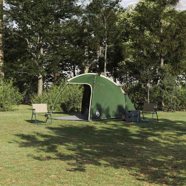 vidaXL Tent Folding Green 370 x 230 x 185 cm Polyester and fibreglass