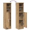 vidaXL Bathroom Cabinet with Roll Holder Artisan Oak 20.5x22x90 cm