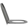 vidaXL Quick Release Toilet suitable for Seat Grey 46.2 x 36 x 4.3 cm