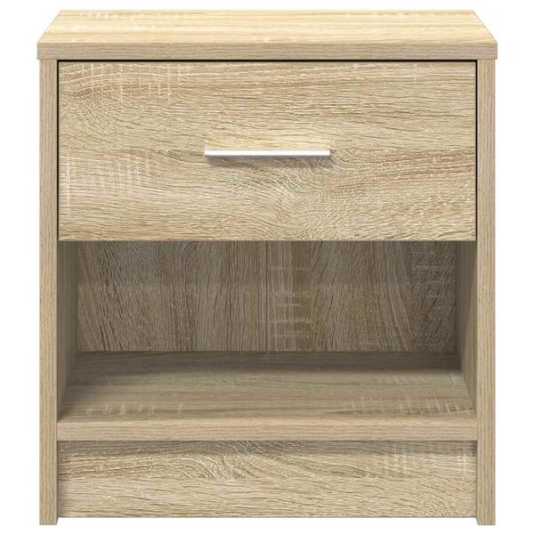 vidaXL Bedside Cabinets 2 pcs with Drawer Sonoma Oak 39x28x41 cm