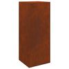 vidaXL Parcel Drop Box Rusty 41 x 38 x 103 cm Weathering Steel