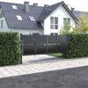vidaXL Garden Gate Steel 350x125 cm Anthracite
