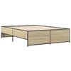 vidaXL Bed Frame without Mattress Sonoma Oak 120x190 cm Small Double