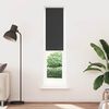 vidaXL Roller Blind Blackout Black 40x210 cm Fabric Width 35.7 cm Polyester