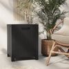 vidaXL Garden Storage Box 39x39x46 cm PP Rattan Graphite