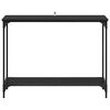 vidaXL Console Table Black oak 101 x 30.5 x 75 cm Engineered wood