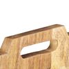 vidaXL Wall-mounted Magazine Rack 33x10x67 cm Solid Rough Mango Wood