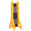 vidaXL Folding Traffic Barrier Yellow and Black 250x38x96 cm