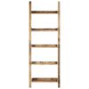 vidaXL Ladder Shelf Brown 75x37x205 cm Solid Mango Wood