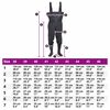 vidaXL Chest Waders with Boots and Belt Black Size 40