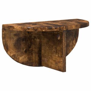 vidaXL Wall Shelf Wall-Mounted Smoked Oak 38 x 19 x 19 cm
