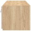 vidaXL TV Wall Cabinets with LED Lights 2 pcs Sonoma Oak 60x35x31 cm