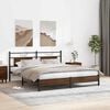 vidaXL Bed Frame without Mattress Brown Oak 160x200 cm Engineered Wood