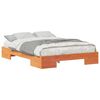 vidaXL Bed Frame Brown 140 x 190 cm