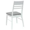 vidaXL Dining Chairs 2 pcs White 43 x 54 x 89 cm Solid Rubber Wood