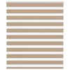vidaXL Zebra Blind Sand Brown 120x100 cm Fabric Width 115.9 cm Polyester