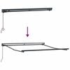 vidaXL Retractable Awning Black 350 x 250 cm Polyester and Metal