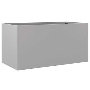 vidaXL Planter Silver 62x30x29 cm Galvanised Steel