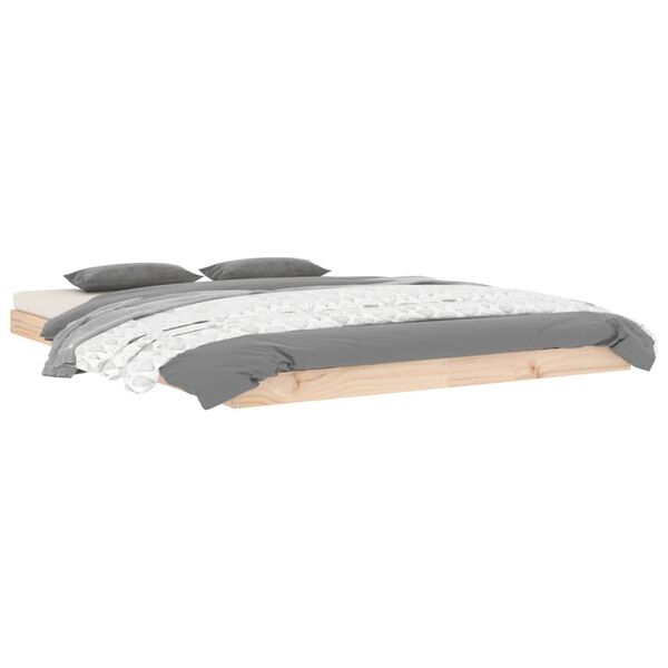 vidaXL Bed Frame without Mattress 140x190 cm Solid Wood Pine