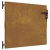 vidaXL Garden Gate 85 x 75 cm Powder-coated steel Black Lockable