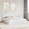 vidaXL Storage Bed with Headboard White 200 x 200 cm Engineered Wood