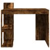 vidaXL Office Desk Smoked Oak 103.5x56.5x94 cm Engineered Wood