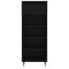 vidaXL Shoe Cabinet Black 40x36x105 cm Engineered Wood