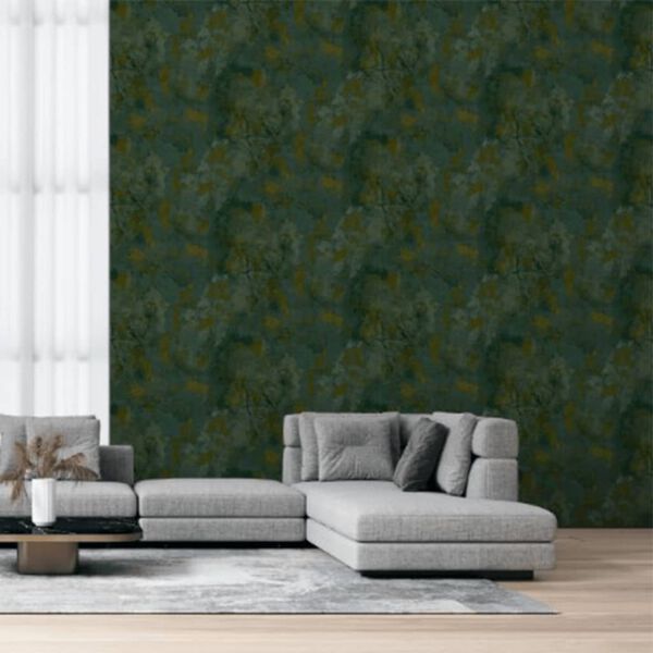Noordwand Wallpaper Zero Plastered Wall Green