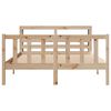 vidaXL Bed Frame without Mattress 140x190 cm Solid Wood Pine