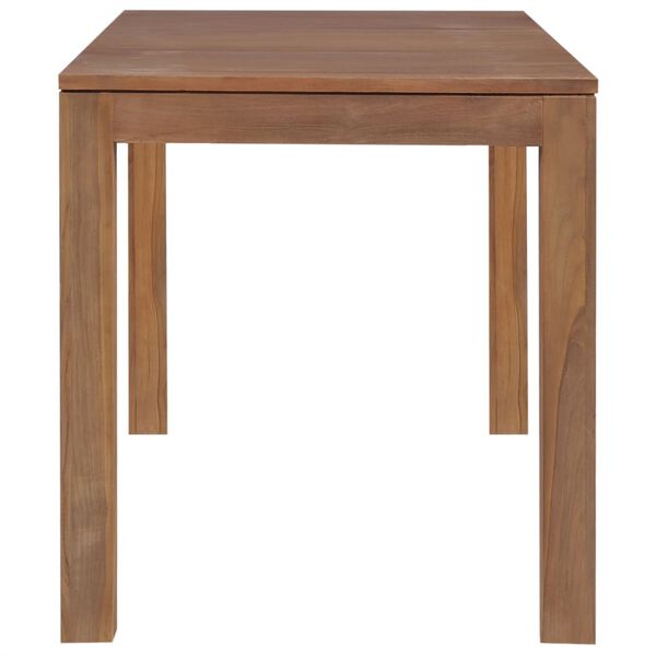 vidaXL Dining Table Solid Teak Wood with Natural Finish 120x60x76 cm